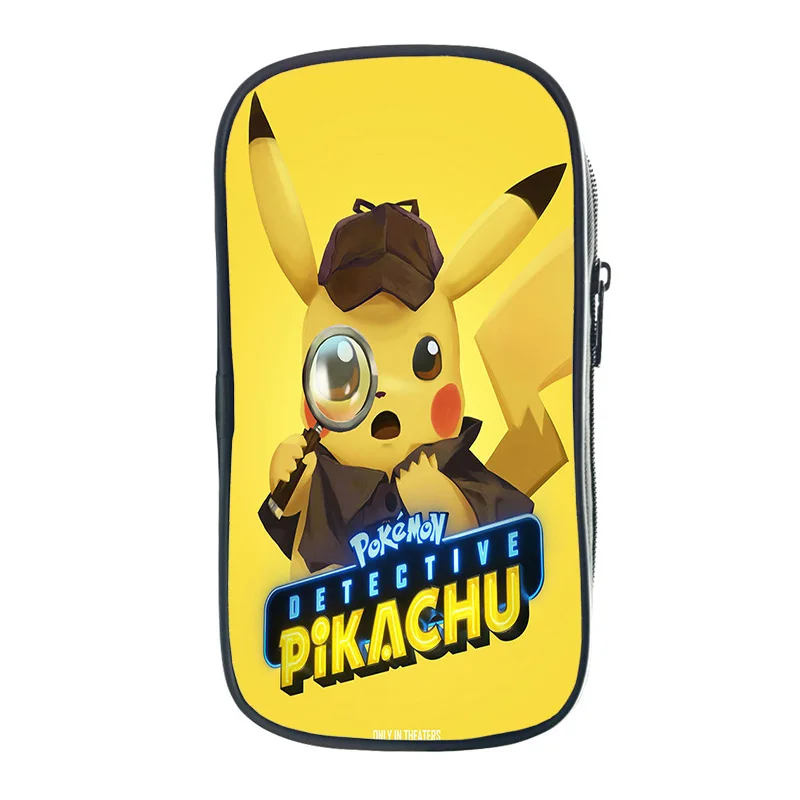 Милый пенал для карандашей Pokemon Detective Pikachu, детский пенал для карандашей, модные новые высококачественные Канцтовары, сумка для ежедневных ручек для детей - Цвет: 13