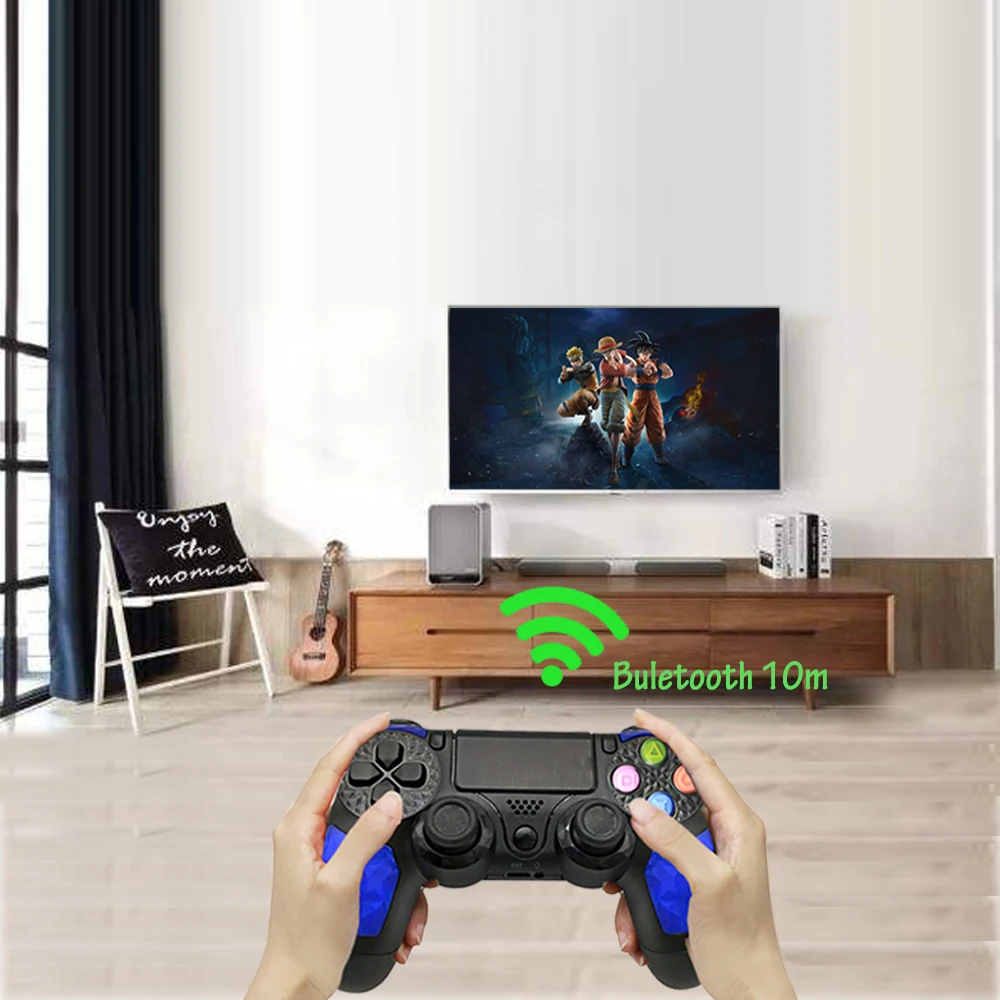 PS4 контроллер беспроводной джойстик Bluetooth пульт дистанционного управления геймпад светильник двойной шок игра для Playstation 4/PS4 Pro/Slim/PC