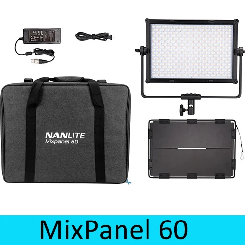 60w Nanlite микс панель 60 Вт/150 Вт 2700-7500 к RGB непрерывное видео мягкий светодиодный панельный светильник App/DMX/2,4G контроль затемнения с 10 цветовым эффектом - Цвет: 60w