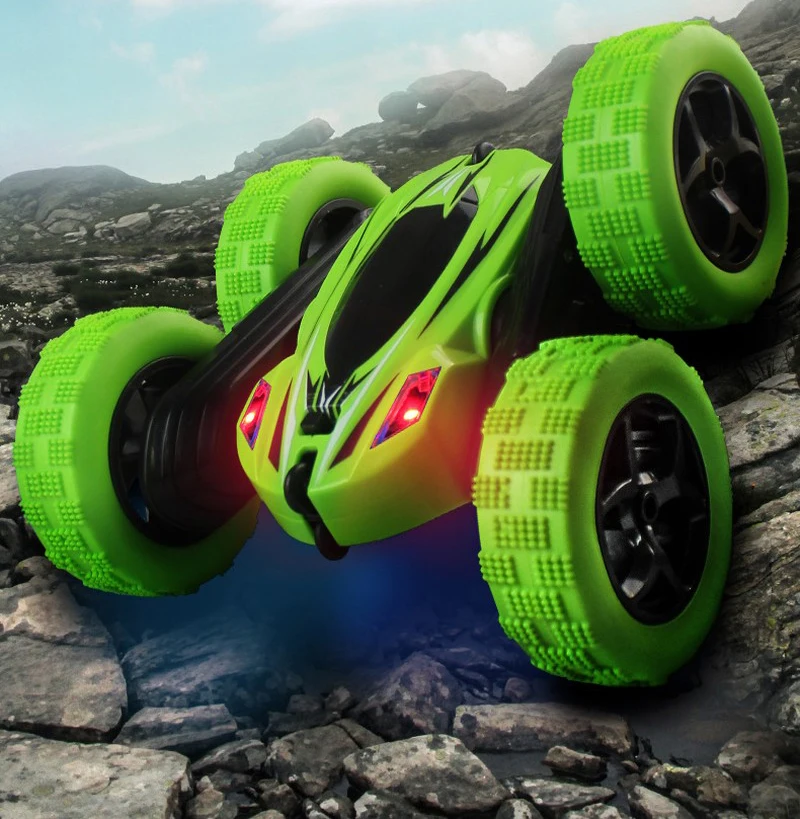 1:24 Rc автомобиль Высокая скорость 3D флип пульт дистанционного управления модель автомобиля Drift Buggy Crawler на батарейках трюк машина радиоуправления светодиодные машины