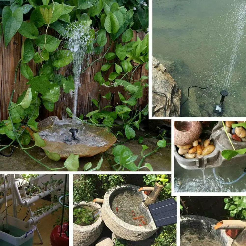 

Solar Fountain Pump For Birdbath Small Pond Fish Tank Solar Spray Water Fast Solar Fountain 1.8W Water Garden Powered B8O7