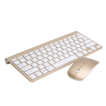 

HOT-2.4Ghz Ultra-Thin Wireless Keyboard and Mouse Combo with USB Receiver Mouse Keyboard Set for Apple PC