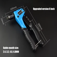 Kit d'outils de réparation de pistolet à Riveter, outil à main robuste pour le travail du bois et du métal