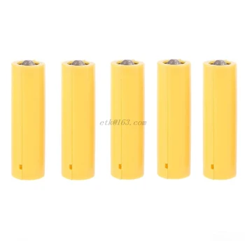 

5Pcs LR06 AA LR03 AAA Size Dummy Fake Battery Setup Shell Placeholder Cylinder Conductor