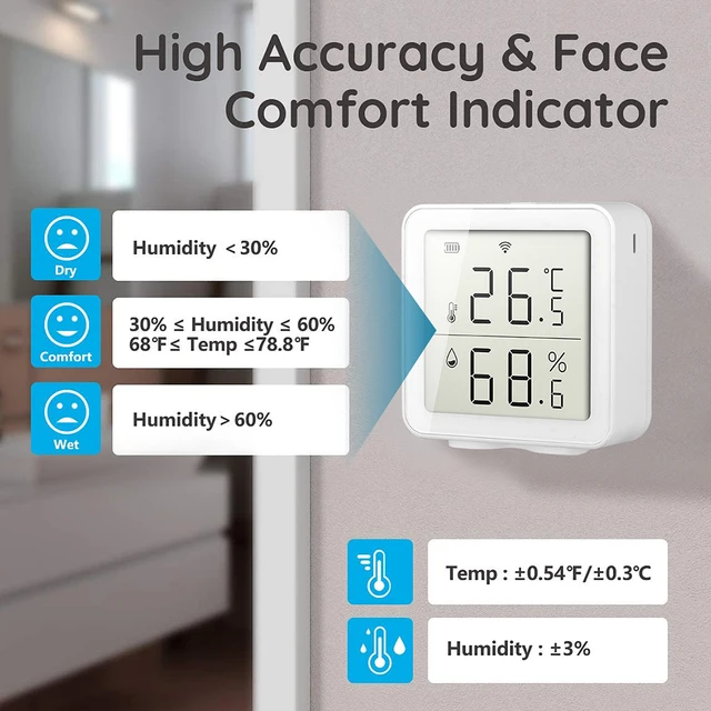 Tuya Smart life WIFI Temperature And Humidity Sensor Indoor Hygrometer Thermometer Appliance Household Smart Appliance Smart Home 1ef722433d607dd9d2b8b7: China