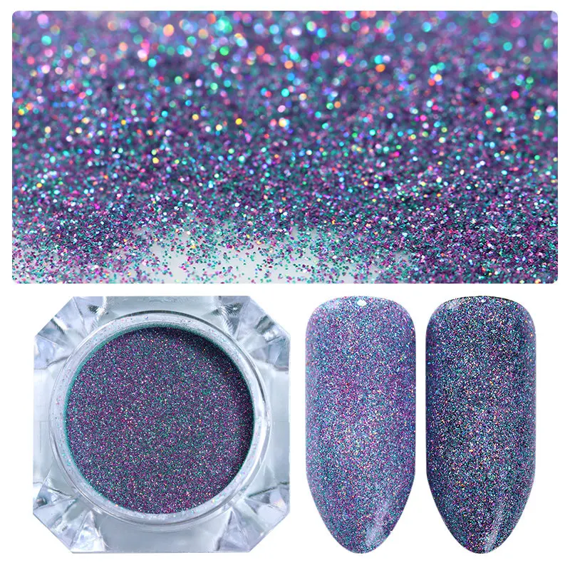 BORN PRETTY Galaxy голографический блестящий для ногтей Лазерная Голография для ногтей блестки пайетки пигментная пудра для дизайна ногтей пыль 0,2 г 0,5 г на выбор - Цвет: Pattern 14 0.5g