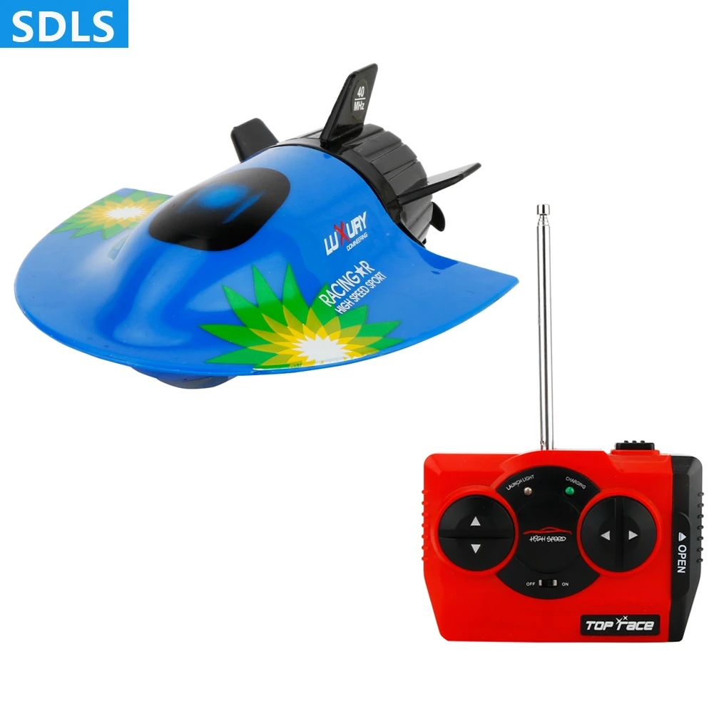RC Mini Boats Radio Control Submarine Racing Boat Chargeable UFO Model Submarines Dive Function RC Toys For Kids Gifts