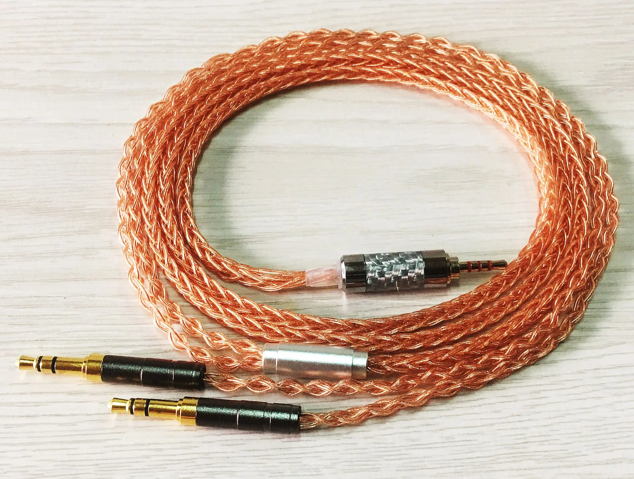 Audiocrast 8 Cores 7N OCC Single Crystal Copper Headphone Upgrade Cable for Meze 99 Classics t1 t5p D600 D7100