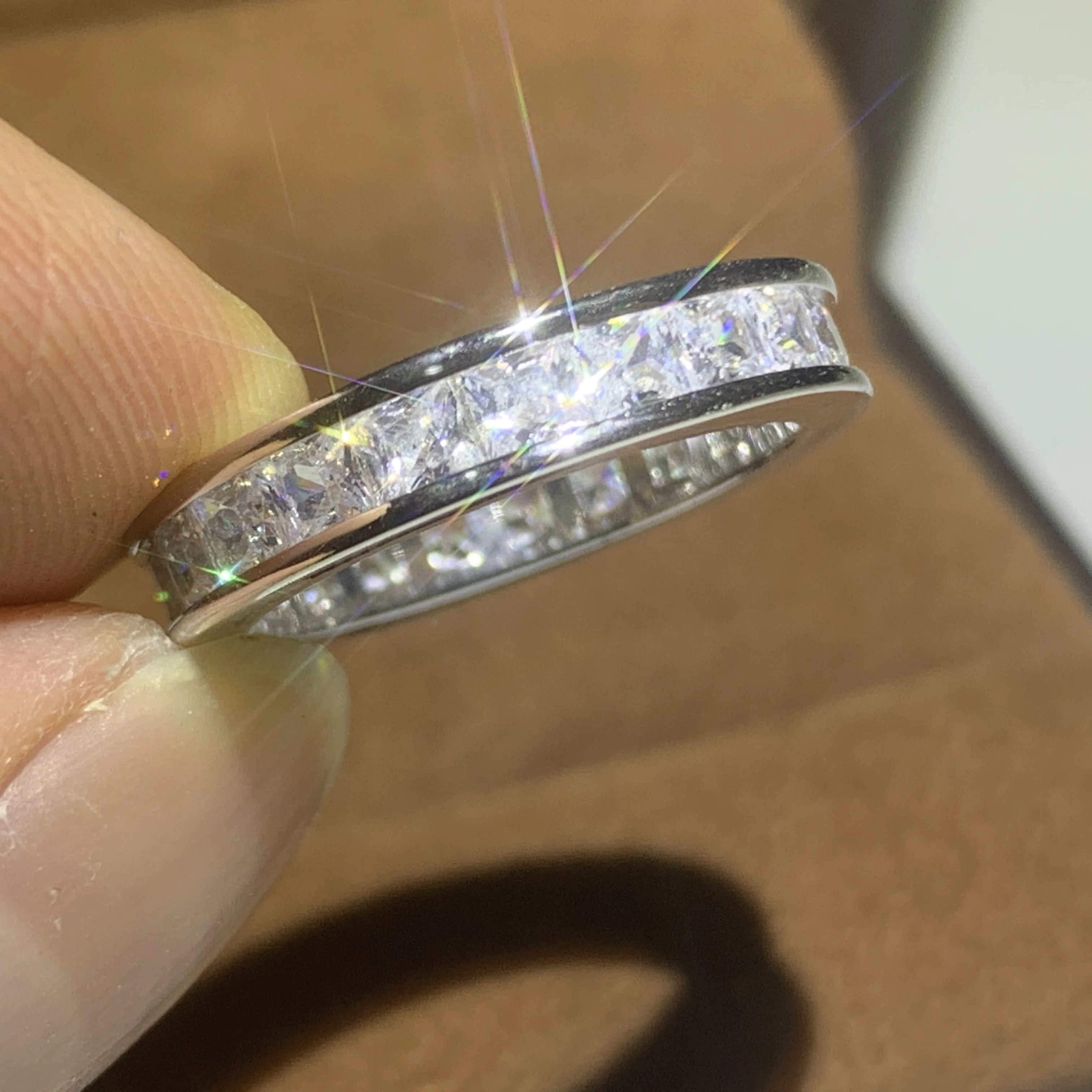 Silver Ring Wedding Rings Silver Rings Luxury Ring 925 Sterling Silver Engagement Wedding Rings For Women Men