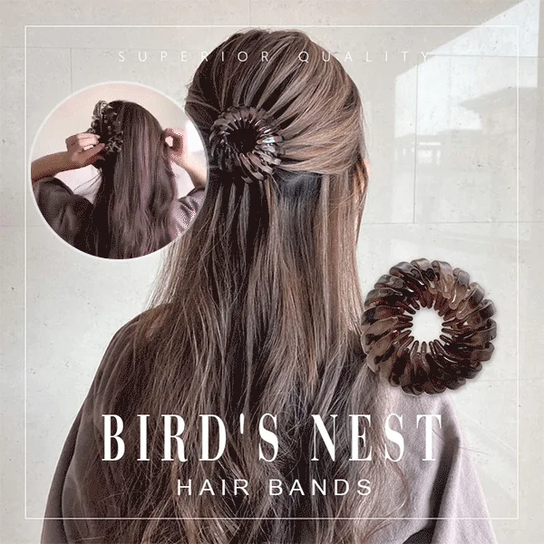 Fashion Women Crystal Hair Claw Horsetail Buckle Clip Bird Nest Expanding Accessories Female Ponytail Headwear