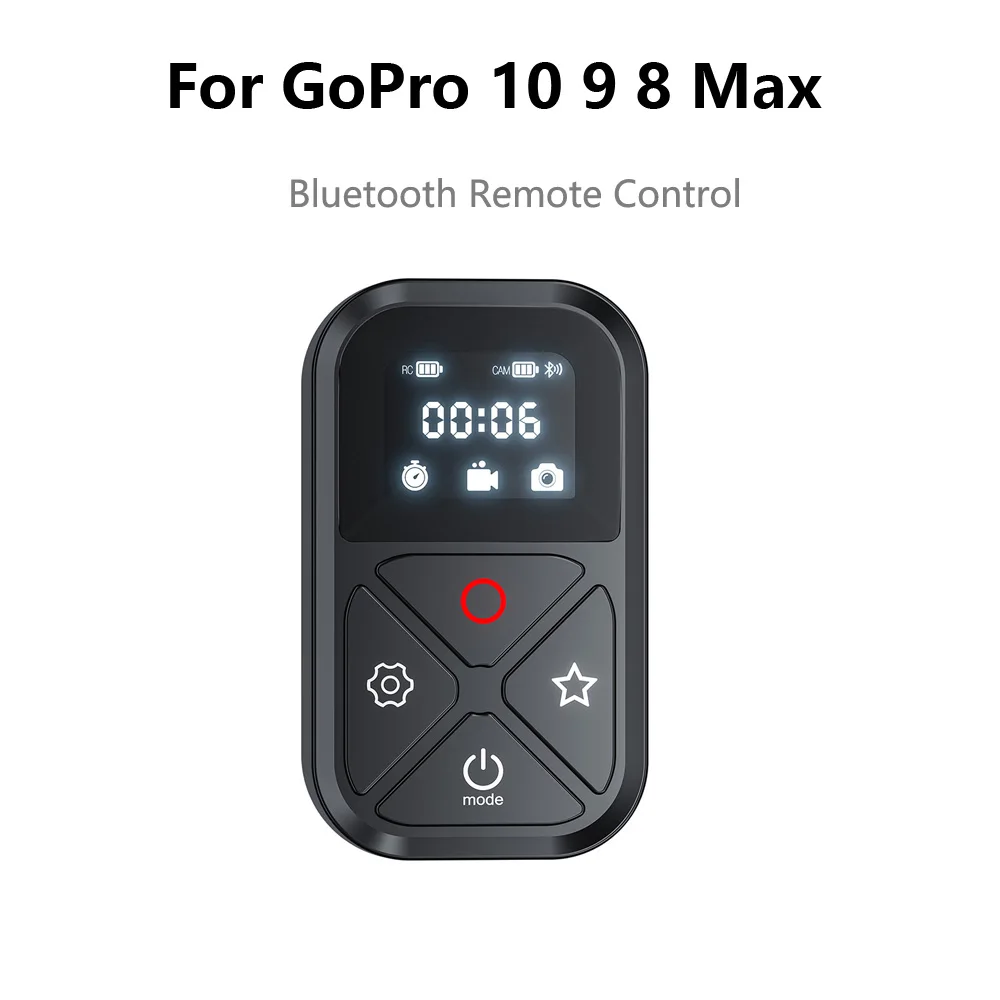 Original TELESIN Wireless Bluetooth Smart Remote Control For GoPro Hero 10 Black / 9 8 Max Camera Accessories | Электроника