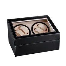 Gorben из искусственной кожи Автоматический чехол-держатель для часов с вилкой EU/US/AU/UK Механическая коробка с подзаводом органайзер для хранения ювелирных изделий