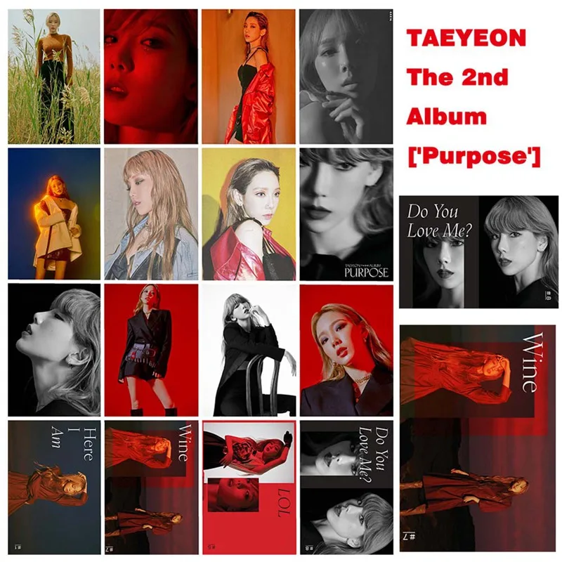 16 шт./компл. Girls'Generation Taeyeon альбом ломо карты самодельные Бумага фото карты HD Фотокарта альбом для карт - Цвет: H01