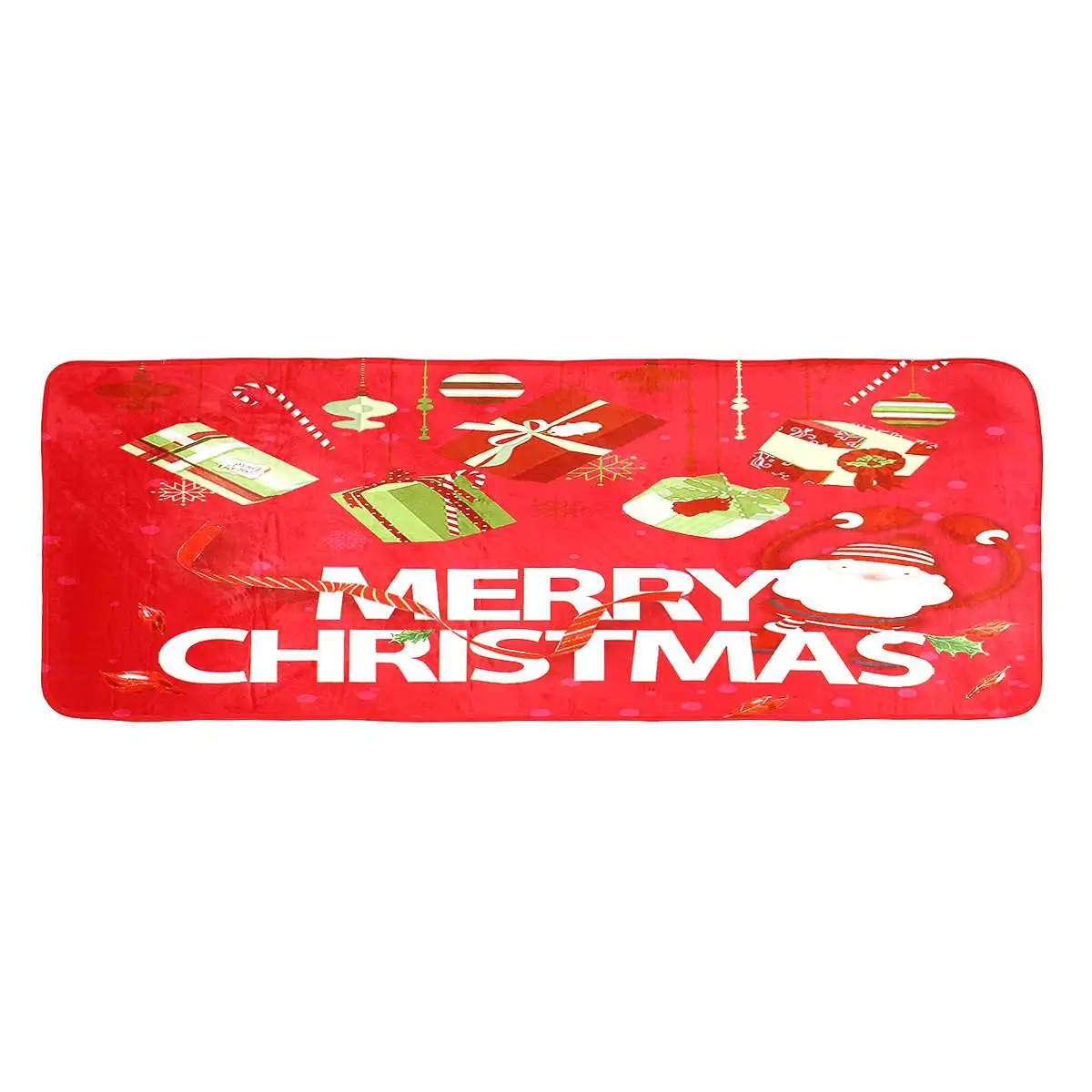 Merry Рождество коврик для ванной комнаты спальня коврик на кухню дышащий полиэстер+ TPR нескользящий материал Пол Дверной Коврик подарок - Цвет: 60x180 Type1