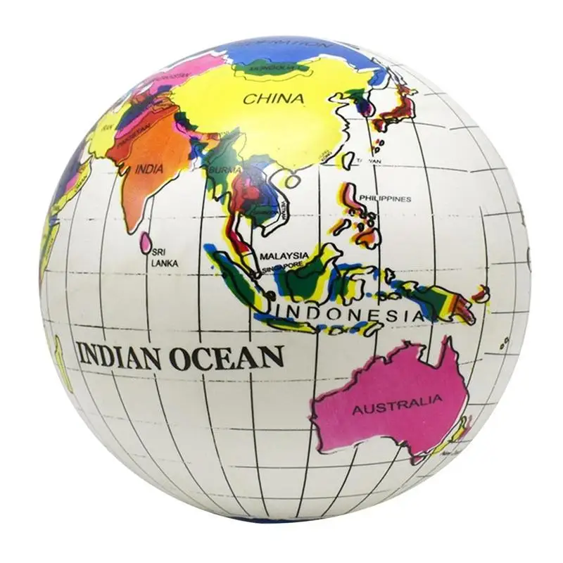 12/16 inches Inflatable Globe Map Ball World Earth Geography Atlas Education Toy 
