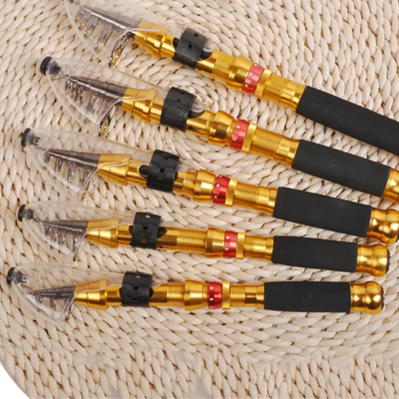 1.5/1.8/2.1/2.4/2.7 Meter Telescopic Fishing Rod Super Short Anti-slip Retractable Folding Portable Poles Fish Supplies
