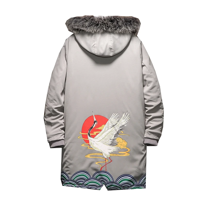 Sinicism Store, Мужская Уличная одежда в китайском стиле, топы, осень, с капюшоном, утолщенное, пустое пальто, Мужская теплая ветровка, куртка