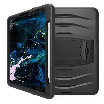 

For iPad Pro 11 Inch 2020 Case 3 in 1 Hybird Silicone+PC Armor Shockproof Cover For iPad Pro 11 2020 Case Stand Bracket Pen Slot