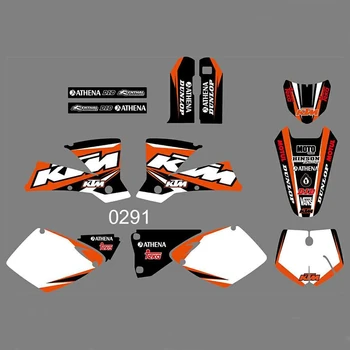 

New Full Graphics Decals Stickers Custom Number Name Glossy Bright Stickers Waterproof for KTM SX 125 250 380 400 520 2001 2002