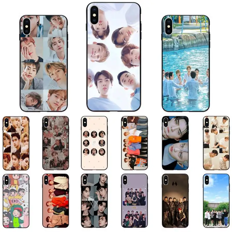 EXO Мягкий силиконовый чехол для телефона из ТПУ IPhone 11 Pro XS MAX 8 7 6 6S Plus X 5 5S SE