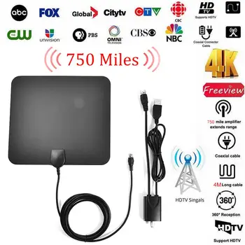 

Indoor HD Signal Amplifier Digital TV Antenna ATSC DVB HD Digital Antenna 750 Miles Signal Antenna TV Signal Receiver