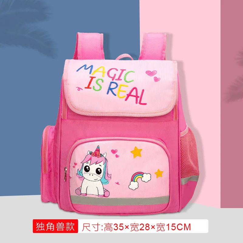 Водонепроницаемый детский школьный рюкзак для девочек и мальчиков, детский школьный рюкзак, школьный ортопедический рюкзак, mochilas infantil - Цвет: pink