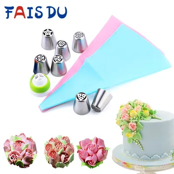 

Icing Nozzle Set Pastry And Bakery Accessories Icing Piping Tips For Cake Decorating Tools Baking Confectionery Equipment