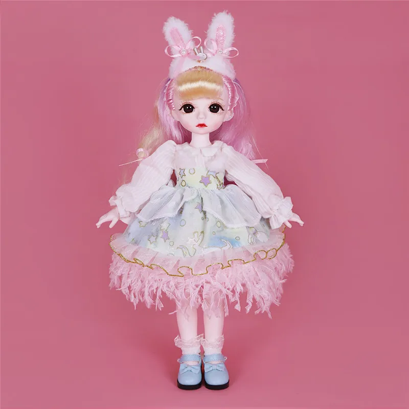 Dream Fairy 1/6 Doll Cute Makeup 28cm Ball Joint Dolls Including Clothes Shoes Princess Style BJD Dolls DIY Toy Gifts for Girls 9