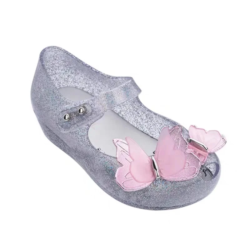 Mini Melissa Ultragirl IX; Новинка года; летняя прозрачная обувь с сердечками для девочек; нескользящие сандалии для девочек; пляжные сандалии для малышей - Цвет: as picture