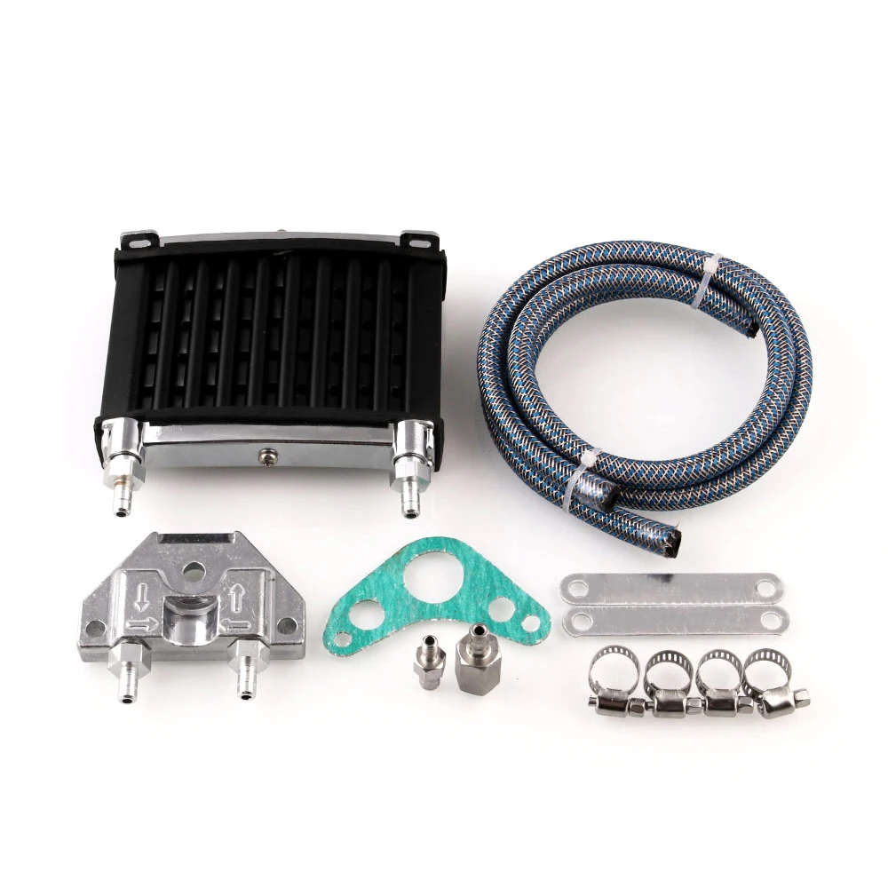 Motorcycle Oil Cooling Cooler Radiator Oil Cooler Set For 50 70 90 110 125 140cc Dirt Bike Monkey Bike DAX Pocket Bike ATV Motor Motorcycle Oil Cooling Cooler Radiator Oil Cooler Set For 50 70 90 110 125 140cc Dirt Bike Monkey Bike DAX Pocket Bike ATV Motor