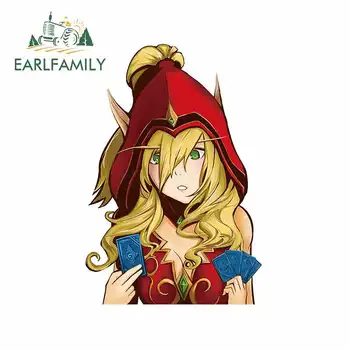 

EARLFAMILY 13cm x 9.3cm For Hearthstone Cartoon Custom Car Sticker The Whole Body Decoration Occlusion Scratch Vinyl Car Decal