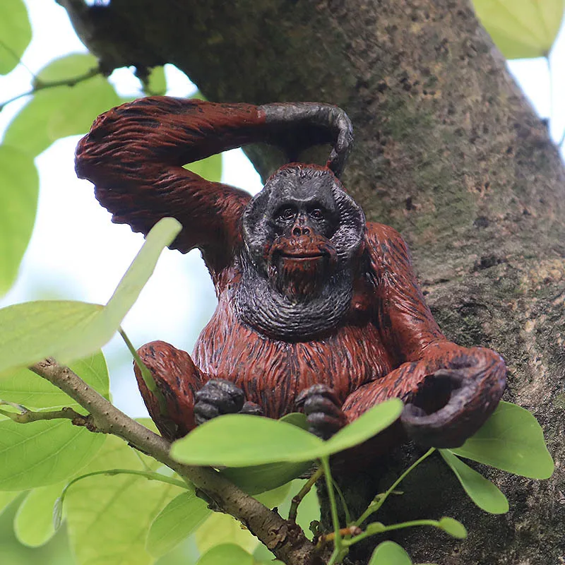 

Children's Simulation solid static zoo model orangutan monkey orangutan ape monkey children plastic doll ornaments