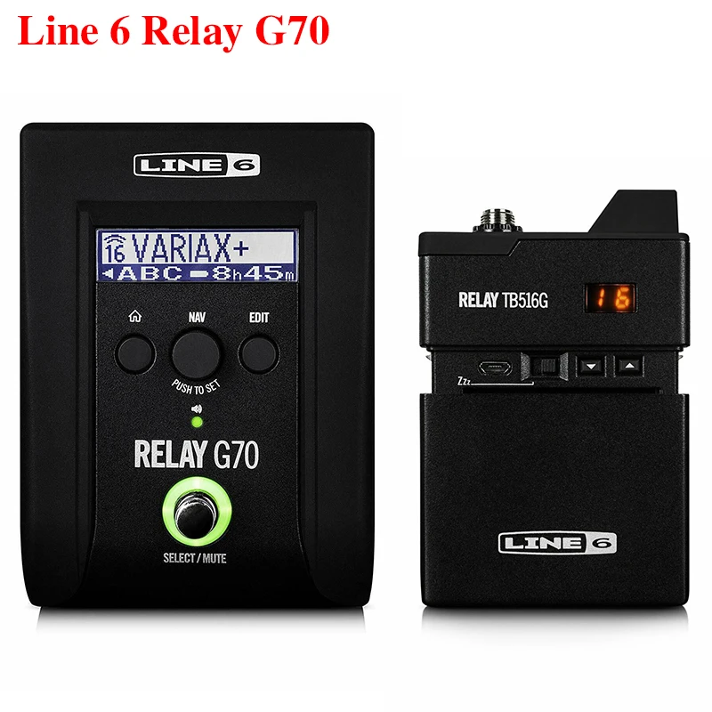 LINE 6 Relay G70 Sistema de guitarra inalámbrico, transmisor y receptor