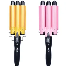 Профессиональные щипцы для завивки волос 20 мм-30 мм, керамические тройные щипцы для завивки волос, волнистые Инструменты для укладки волос, стайлер для волос