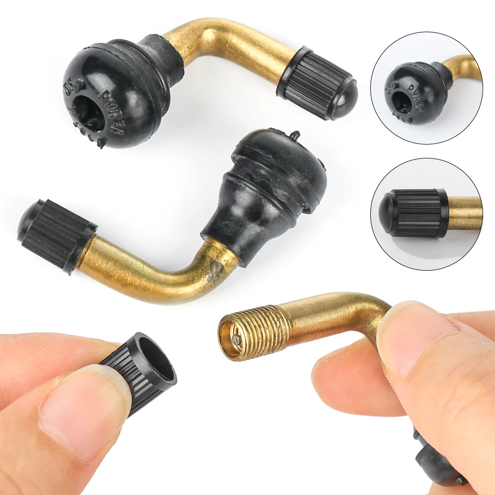 1 PC 45/90/135 Degree Angle Bent Brass Air Tyre Valve Stem with Extension Adapter for Car Truck Motorcycle Cycling Accessories