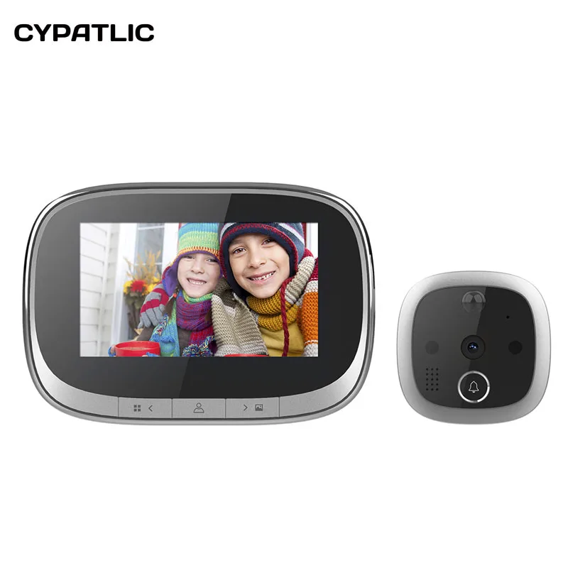 Motion Detect Mirilla Digital Puerta Spyhole Door Viewer Camera Video Peephole Door Bell Take Photo/Video IR Night Vision