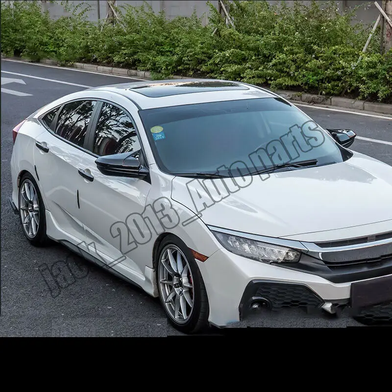Модификация автомобиля аксессуары для автомобиля 2 шт. карбоновое волокно зеркало заднего вида автомобиля крышки подходят для Honda Civic
