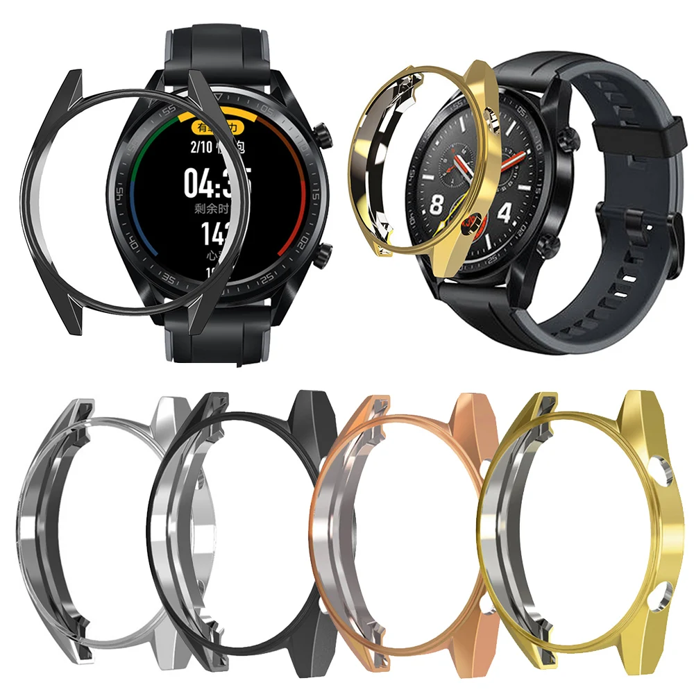 Термополиуретановый тонкий защитный чехол для смарт-часов huawei Watch GT чехол с рамкой, защита от царапин, аксессуары для умных часов M25