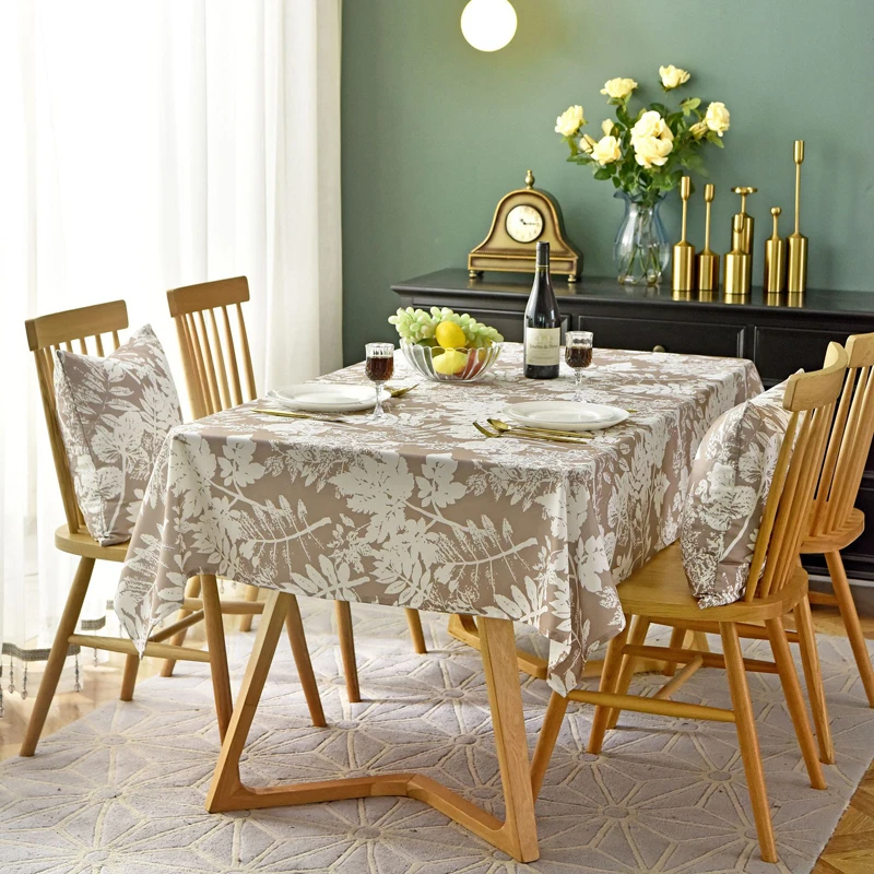  GIANTEX Waterproof Table Cloth Cotton Tablecloth Rectangular Tablecloths Dining Table Cover Obrus T