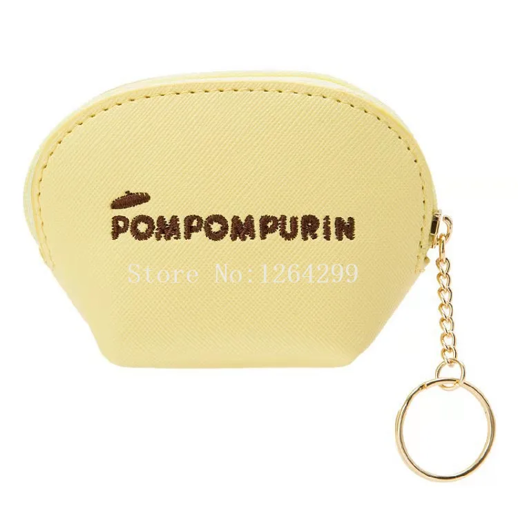 My Melody Cinnamoroll PomPom Purin Kuromi Gudetama для девочек, детские мини-сумки для монет из искусственной кожи для детей