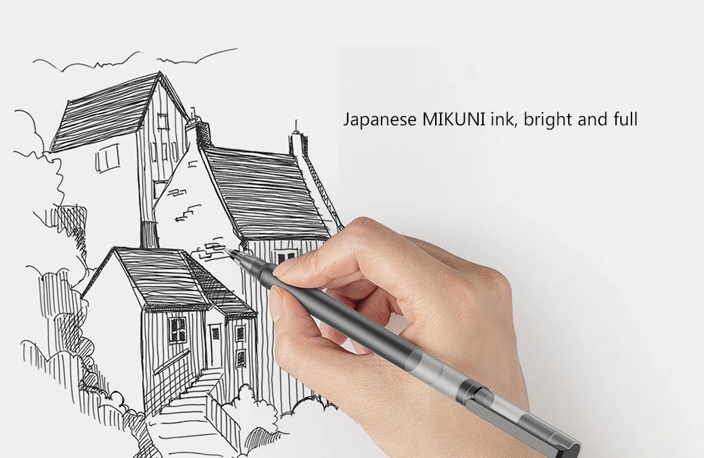 Xiaomi Mijia супер прочный пишущий знак ручка 0,5 мм пуля ручка черная ручка подписывающие ручки гладкая швейцарская заправка красные черные чернила ручка