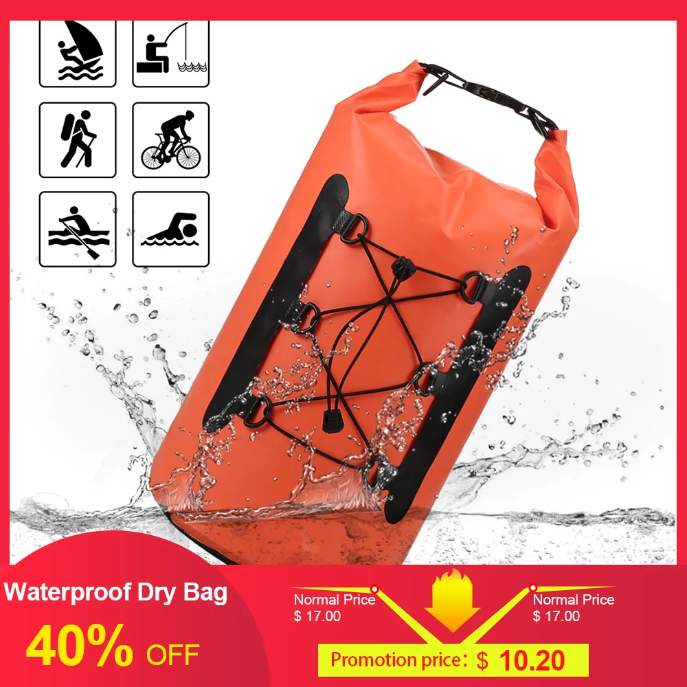 

15L Waterproof Dry Bag Backpack Pack Sack Swimming Rafting Kayaking Floating Sailing Diving Fishing Surfing Waterproof Phone Bag