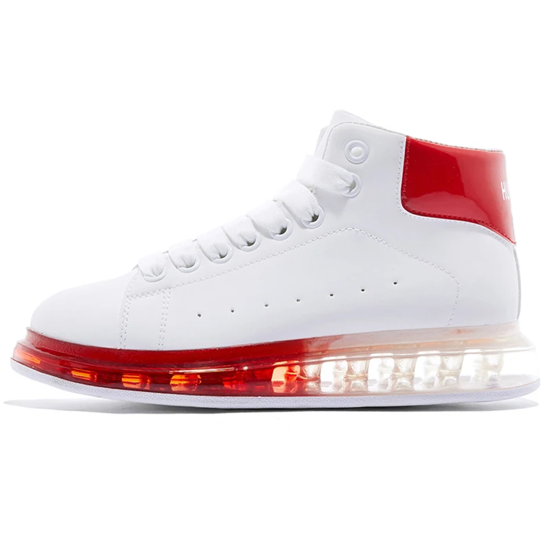 Fashion Pink Red Blue White Jelly Women Sneaker Casual Shoes High Upper Tenis Feminino Zapatos De Mujer Size 35-40 B992