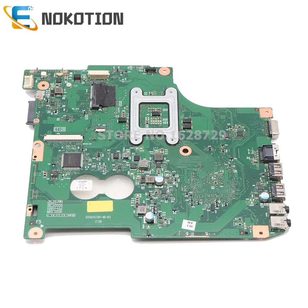 NOKOTION 6050A2423901-MB-A02 V000238070 для Toshiba Satellite C600 C640 Материнская плата ноутбука HM65 GMA HD3000 DDR3