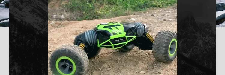 1:16 пульт дистанционного управления трюк скручивание 4WD привод скалолазание Автомобиль 2,4G радио-управление led машина RC автомобили двойной режим трюк внедорожный автомобиль