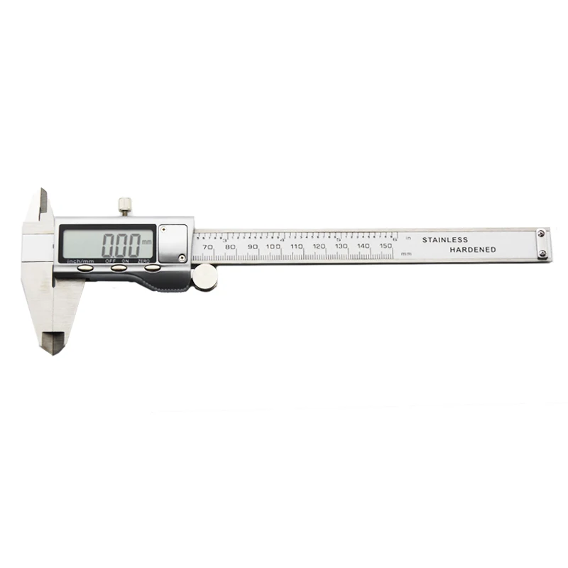 only a caliper Цифровой штангенциркуль из нержавеющей стали 150 мм, Точность 0,01 мм/в, высокоточный микрометр, ЖК-штангенциркуль, измерительный инструмент, измерительные приборы - Цвет: only a caliper