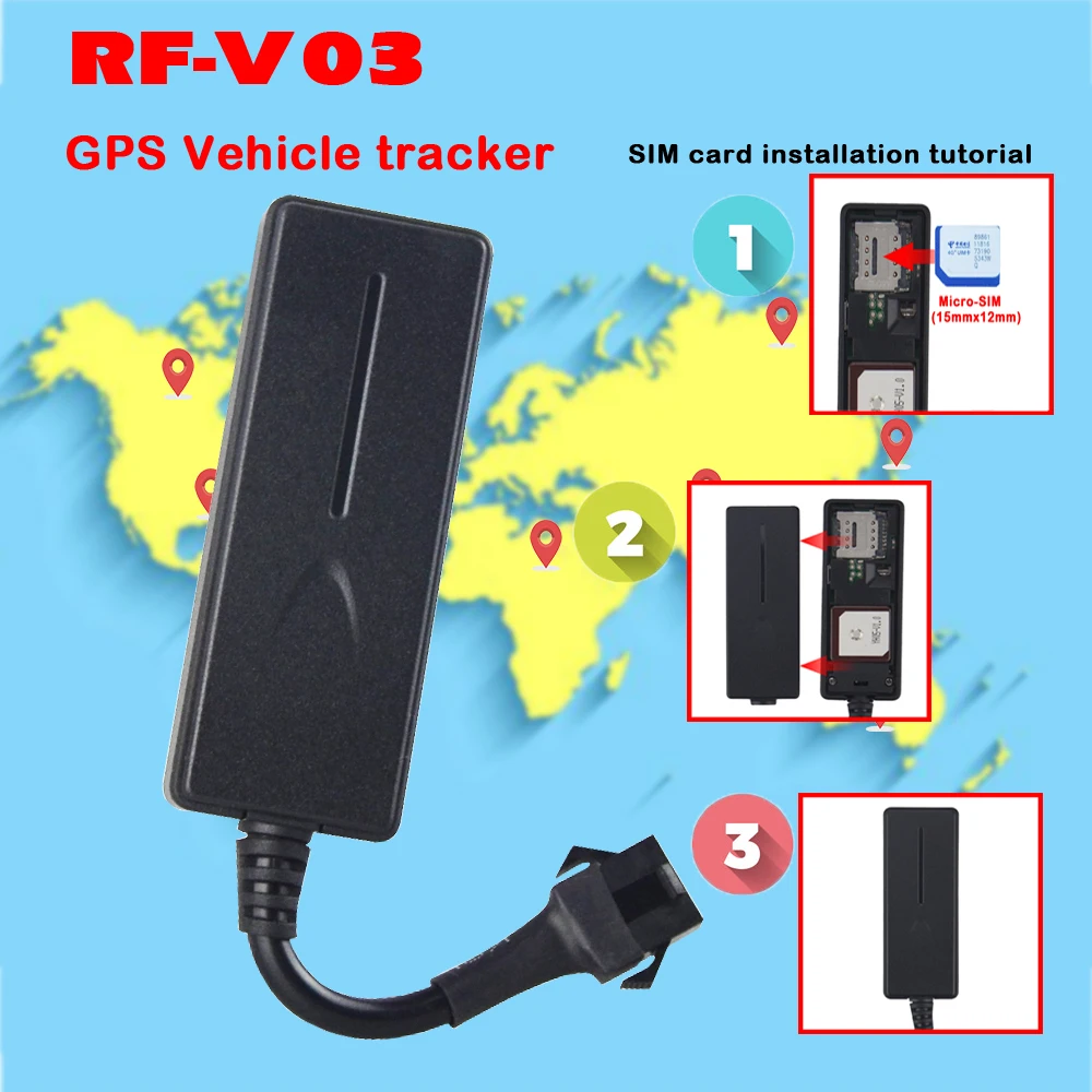 Супер мини автомобильный GPS-трекер GPS-локатор для мотоцикла Рабочее напряжение