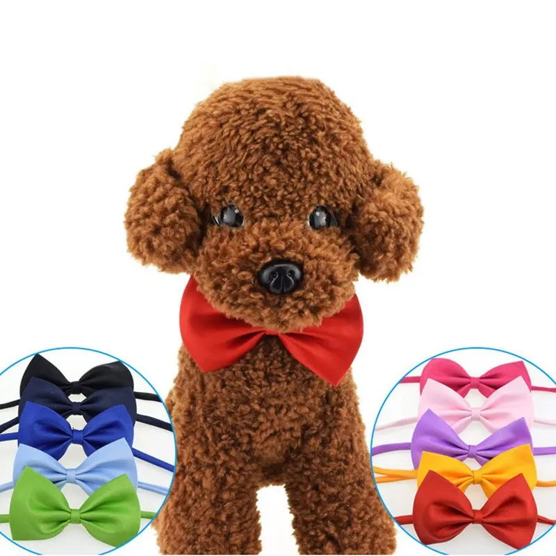 Fashion Dog Cat Bow Tie Neck Tie Collar Pet Christmas Dog Bows Accessories Supplies for Dog Clothes Harness 4 pcs/lot