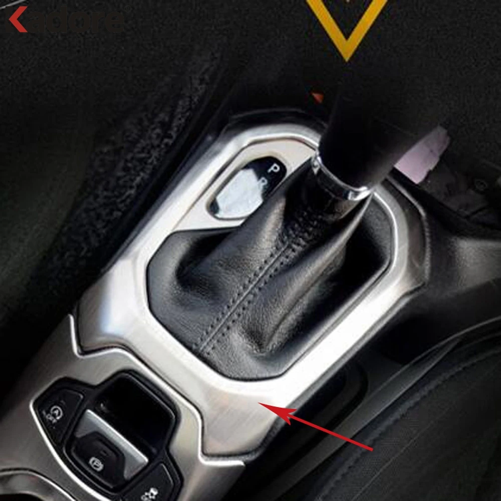 

For Jeep Renegade 2014-2016 2017 ABS Matte Plastic Car Center Console Gear Shift Panel Cover Trim Accessories