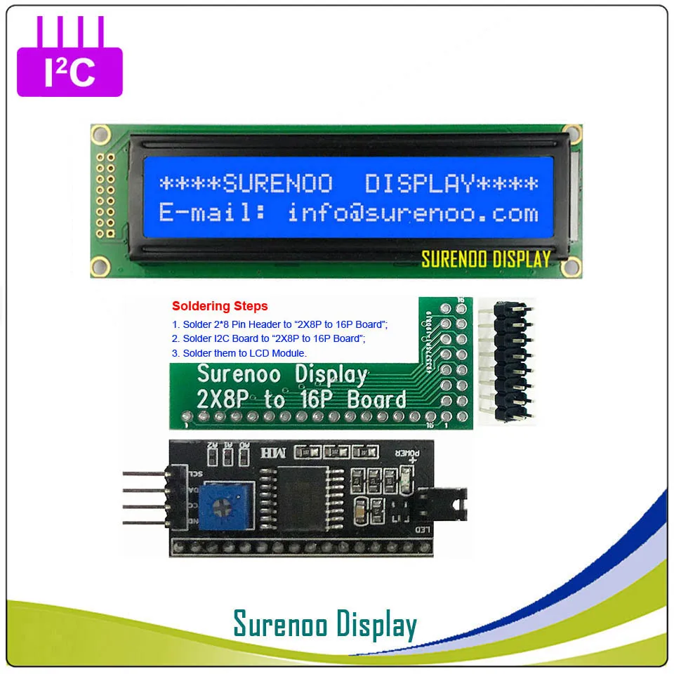 Серийный IIC/igc/TWI 2402 242 24*2 символьный ЖК-модуль дисплей Панель желтый зеленый синий с подсветкой для Arduino